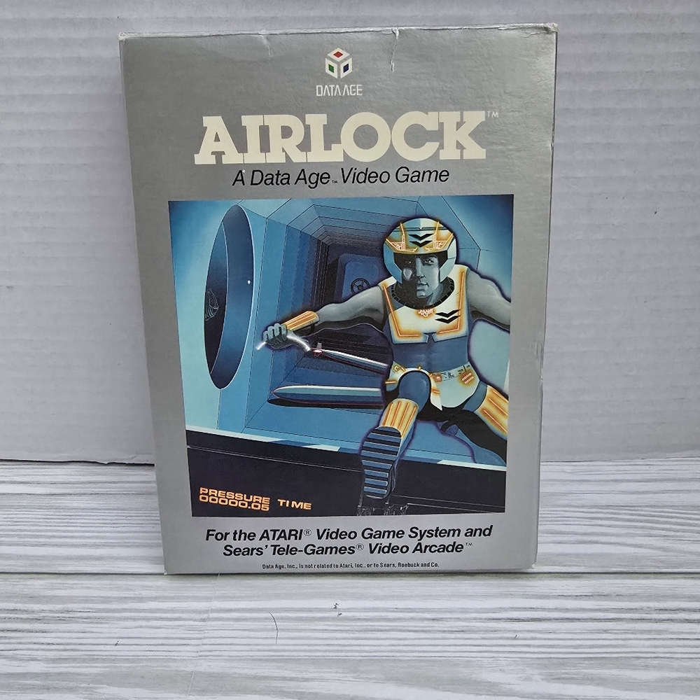 Airlock A Data Age Video Game for Atari 1982 Manual Catalog Collectible Sci-fi